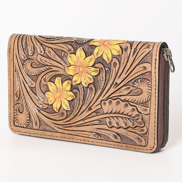 OHLAY WALLET Hand Tooled Genuine Leather women bag western handbag purse